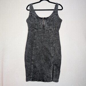 Faded Black Jean Dress/Jumper Size M